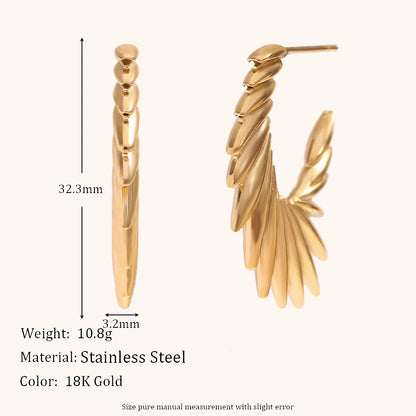 La.Muses – Wings of Grace Earrings 18K