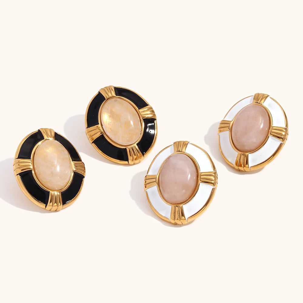 La.Muses – Black Muse Earrings 18K