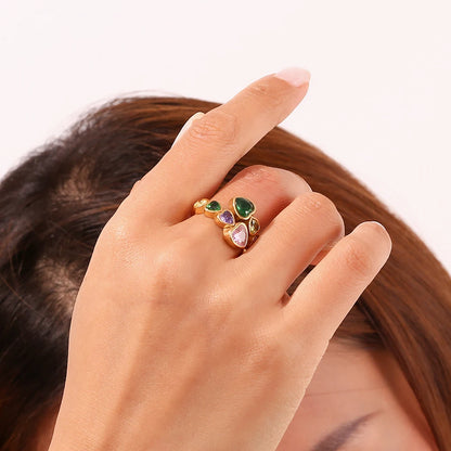 La.Muses – Heartlight Zircon Ring 18K