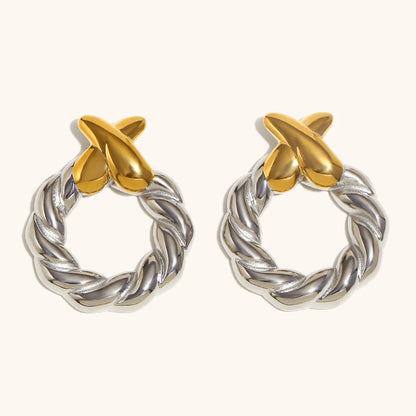 La.Muses – Boucles Twist Élégantes 18K