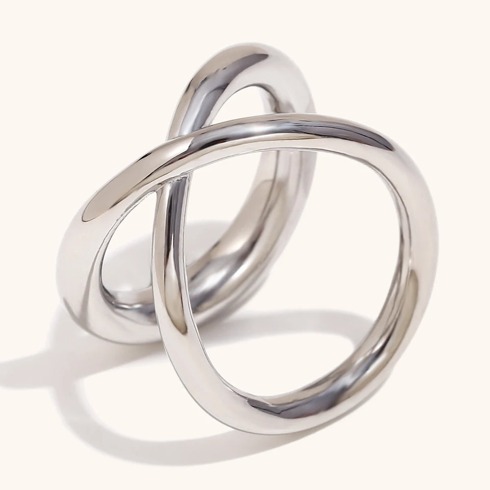 La.Muses – Crossline Dual Ring 18K