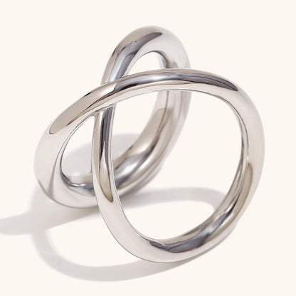 La.Muses – Crossline Dual Ring 18K