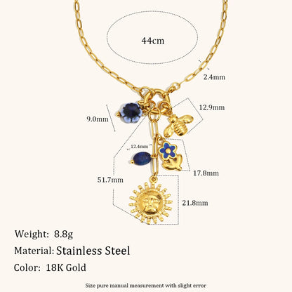 La.Muses – Bee & Sea Charm 18K