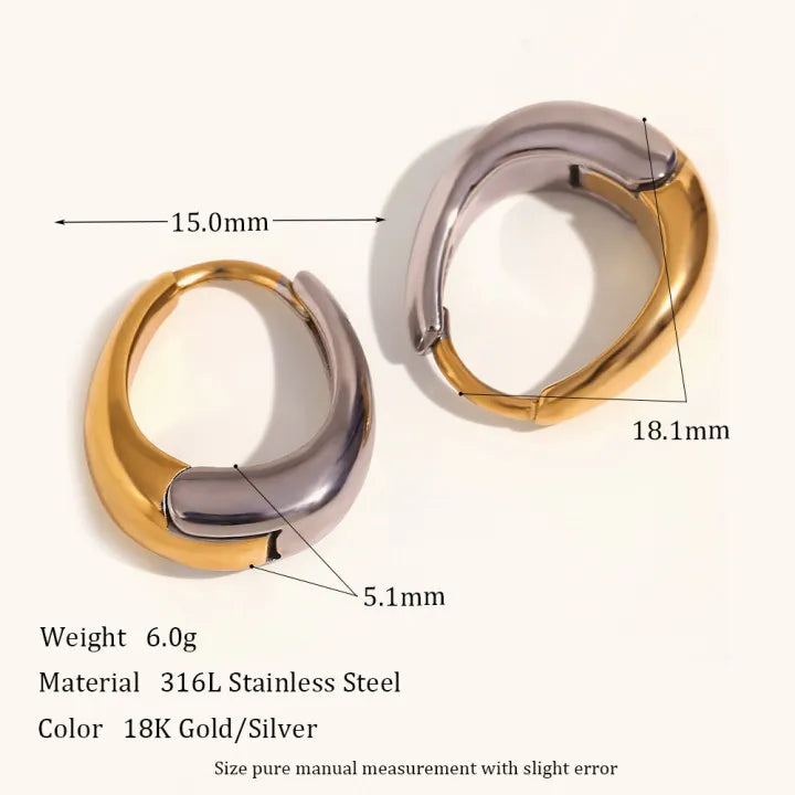 La.Muses – Dual Harmony Hoops 18K