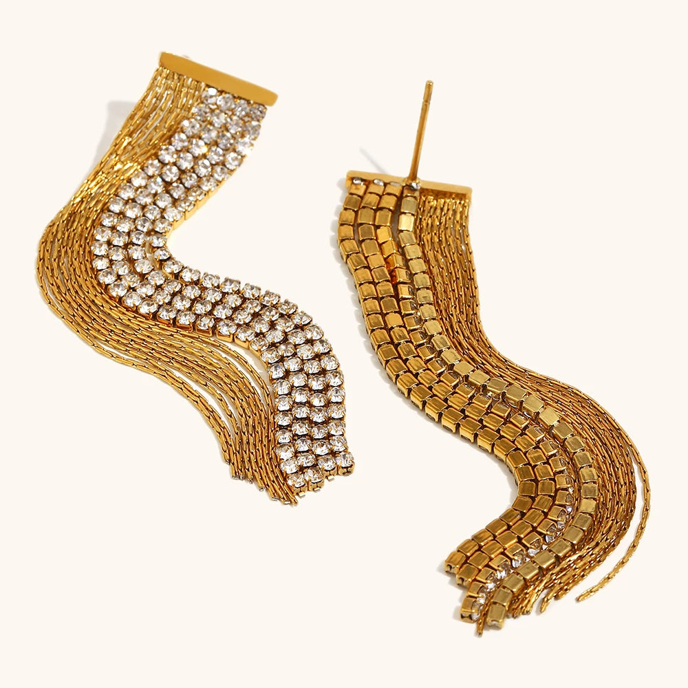La.Muses – Tassel Grace Earrings 18K