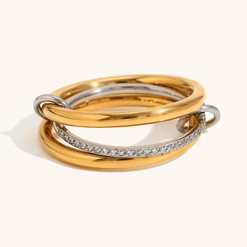 La.Muses – Dual Circle Ring 18K
