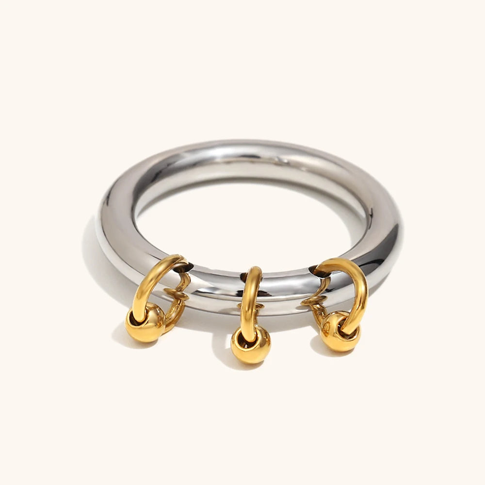 La.Muses – Bead Tassel Ring 18K