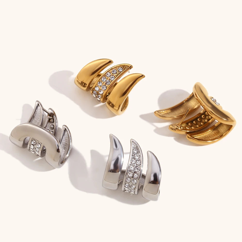 La.Muses – Éclat Drapé Earrings 18K