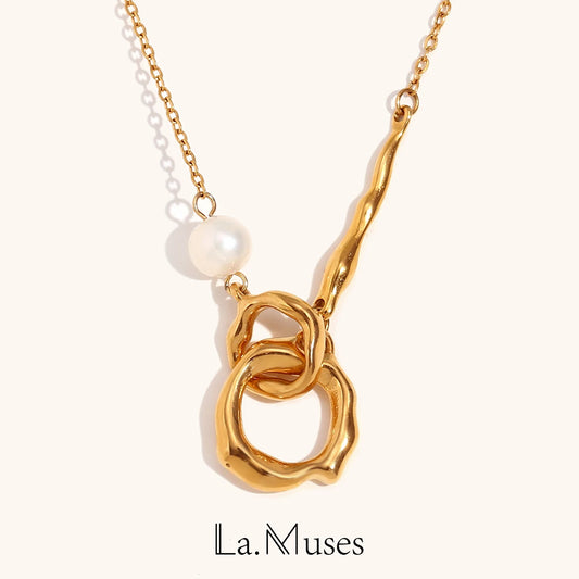 La.Muses – Liquid Pearl Necklace 18K
