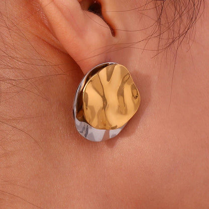 La.Muses – Dual Tone Earrings 18K