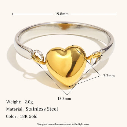 La.Muses – Heart Harmony Ring 18K