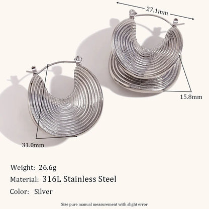 La.Muses – Sculptural Bold Hoops 18K