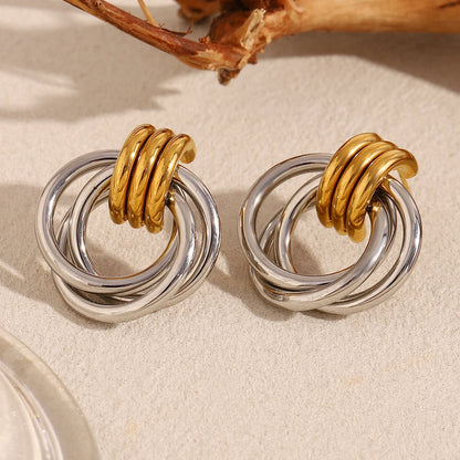La.Muses – Orbit Lines Earrings 18K