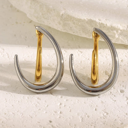 La.Muses – Double Hook Earrings 18K