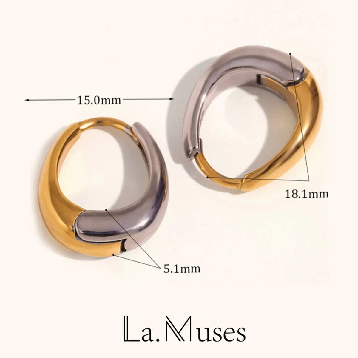 La.Muses – Dual Harmony Hoops 18K