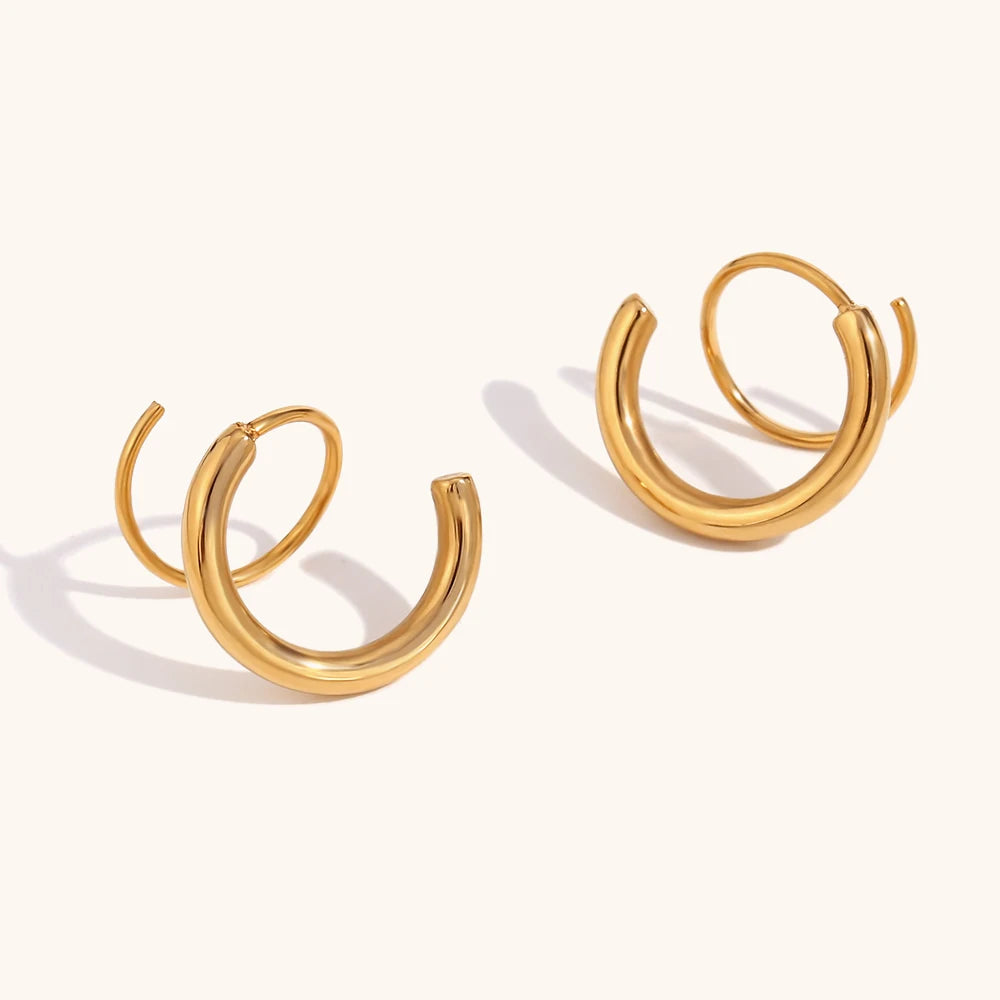 La.Muses – Wrapped Lines Earrings 18K