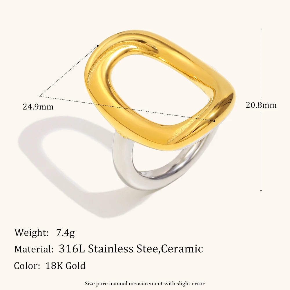 La.Muses – Hollow O Ring 18K