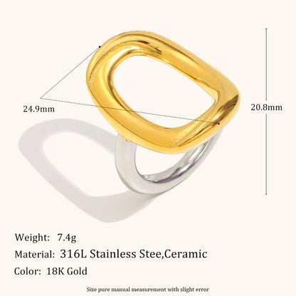 La.Muses – Hollow O Ring 18K