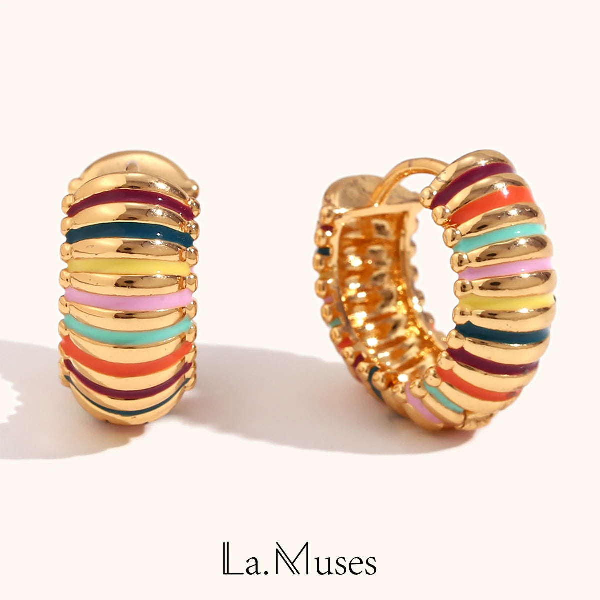 La.Muses – Golden Pop Earrings 18K