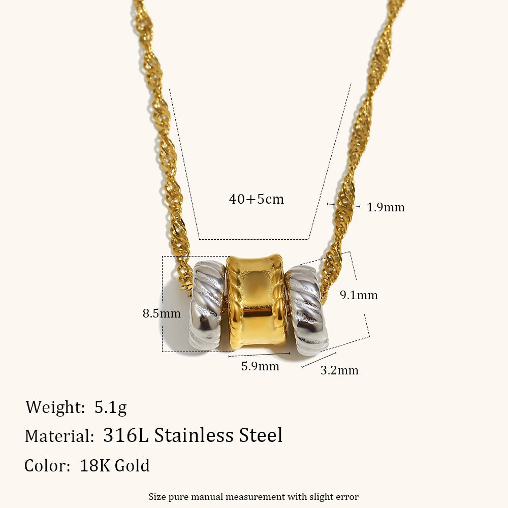 La.Muses – Dual Harmony Necklace 18K