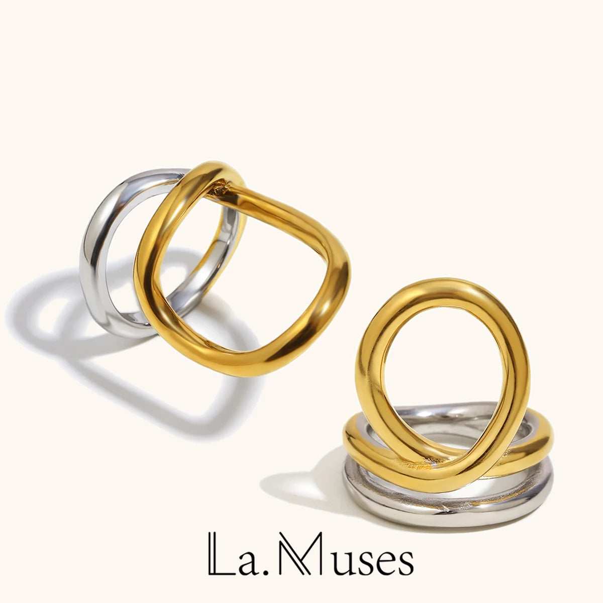 La.Muses – Twisted Harmony Ring 18K