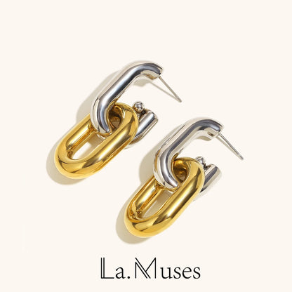 La.Muses – Chain Bold Earrings 18K