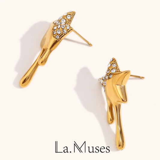 La.Muses – Golden Starlight Earrings 18K