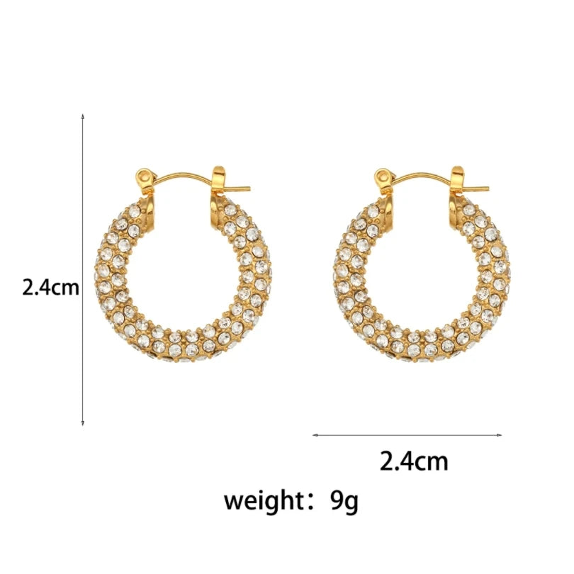 La.Muses – Eternal Shine Hoops Earrings 18K