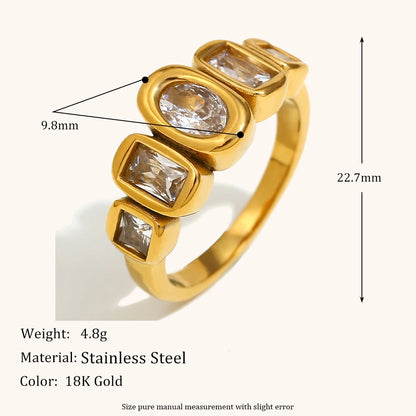 La.Muses – Geometric Grace Ring 18K