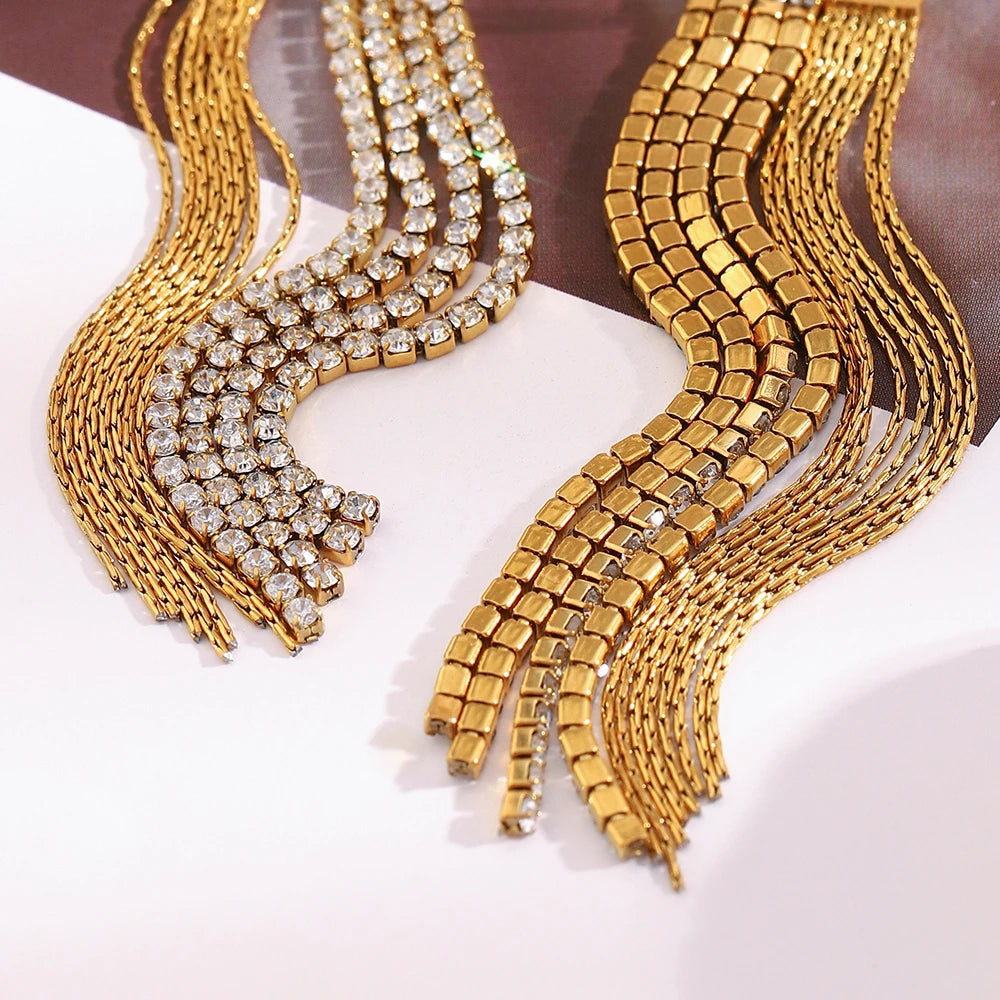La.Muses – Tassel Grace Earrings 18K