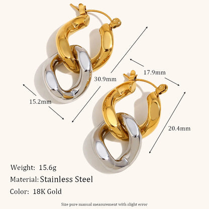 La.Muses – Chain Harmony Earrings 18K