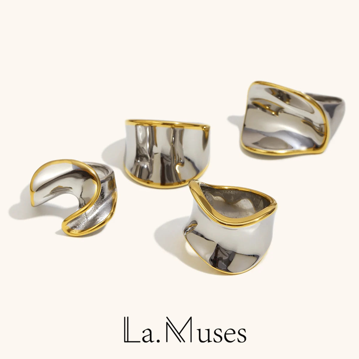 La.Muses – Bague Dual Twist 18K