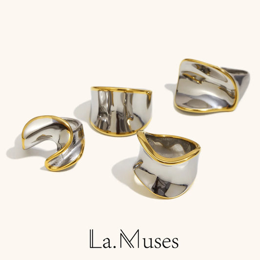 La.Muses – Bague Dual Twist 18K