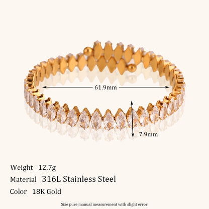 La.Muses – Rhombus Luxe Bracelet 18K