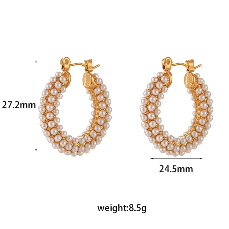 La.Muses – Eternal Shine Hoops Earrings 18K