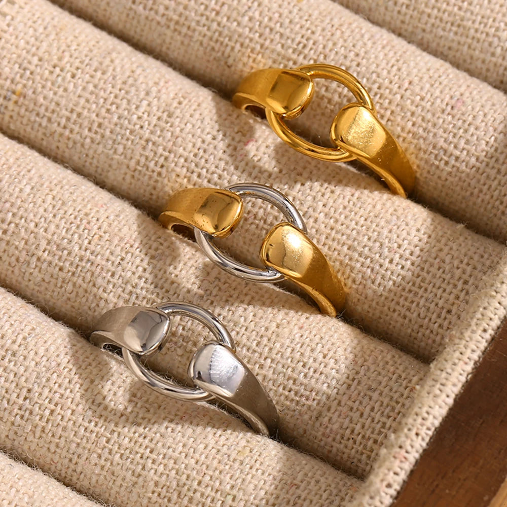 La.Muses – Dual Circle Ring 18K