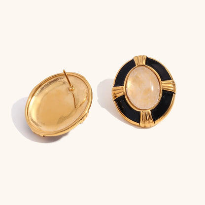 La.Muses – Black Muse Earrings 18K