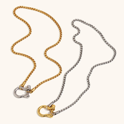 La.Muses – Square Pearl Chain 18K