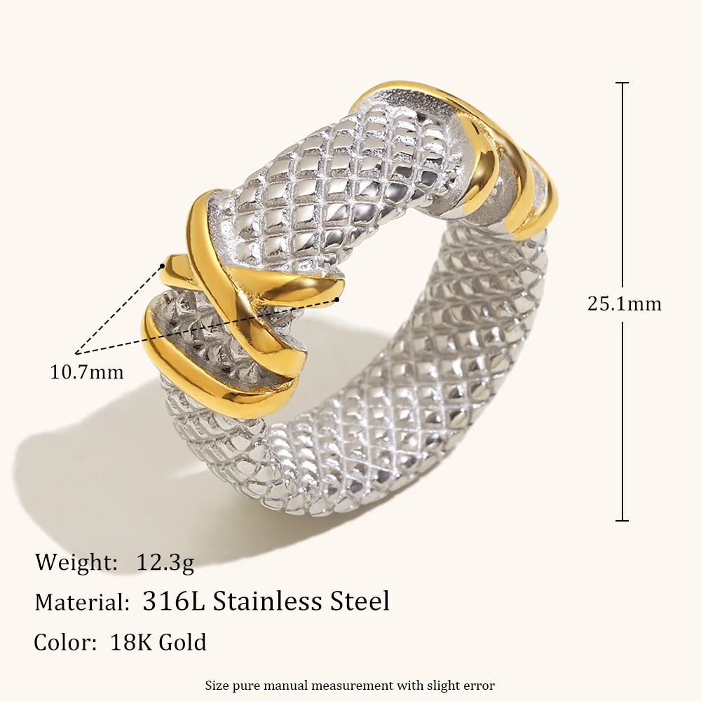 La.Muses – Scaled Harmony Ring 18K
