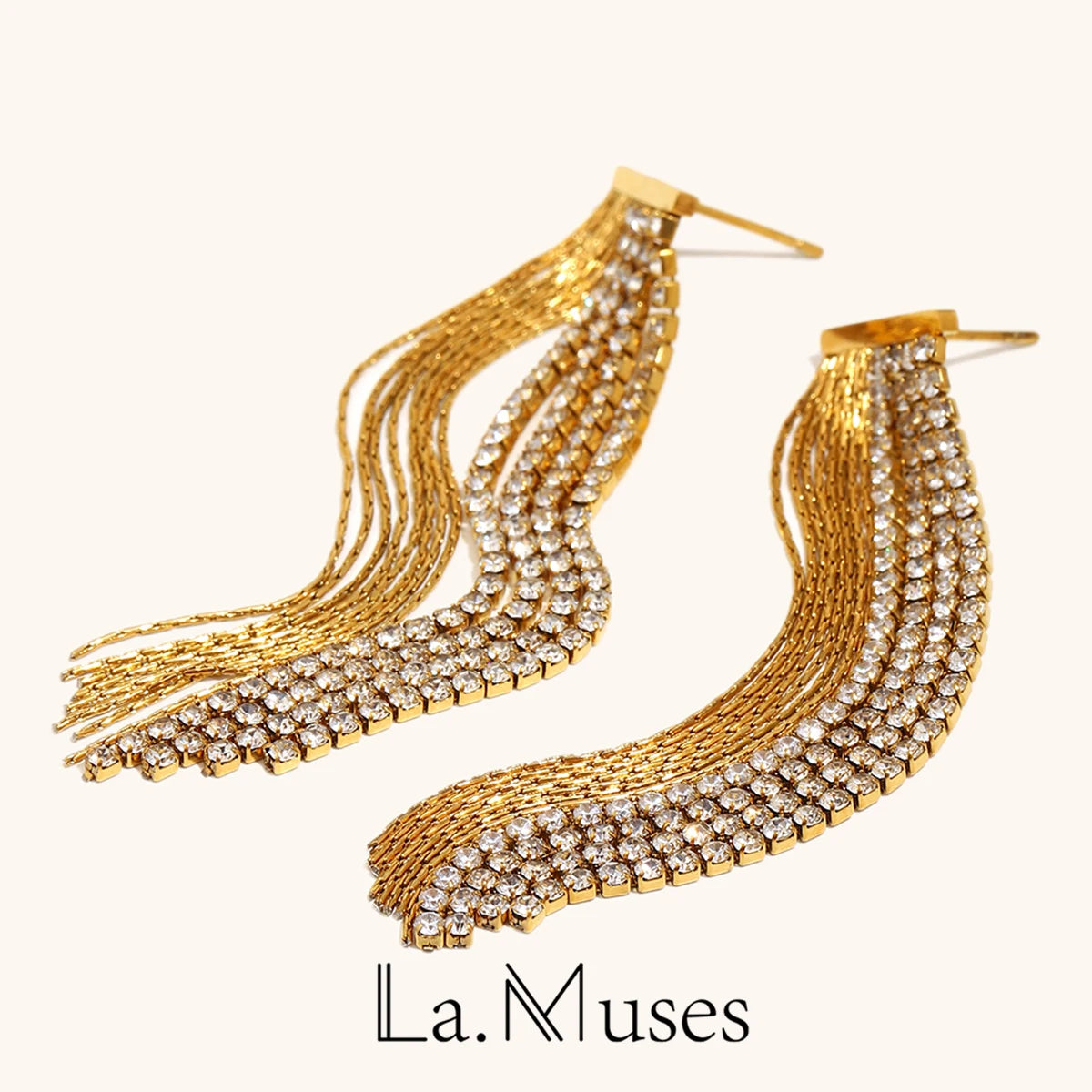 La.Muses – Tassel Grace Earrings 18K