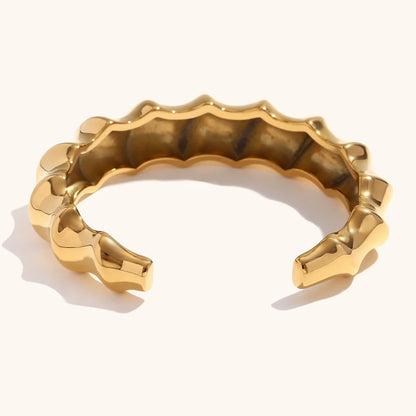 La.Muses – Spiral Elegance Cuff 18K