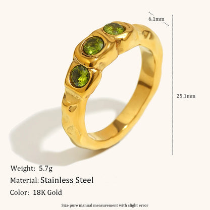 La.Muses – Green Essence Ring 18K