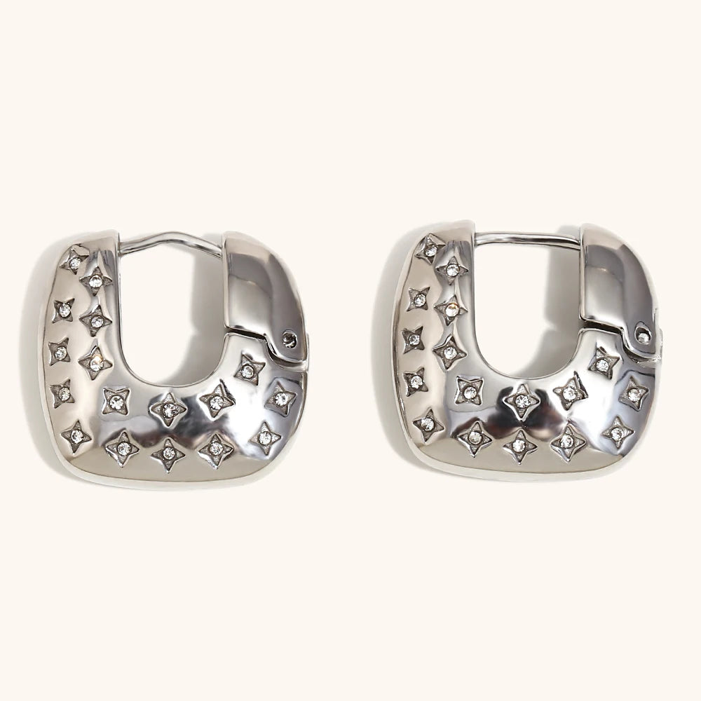La.Muses – Stellar Square Hoops 18K