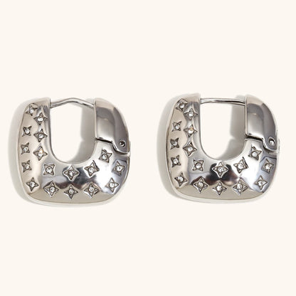 La.Muses – Stellar Square Hoops 18K