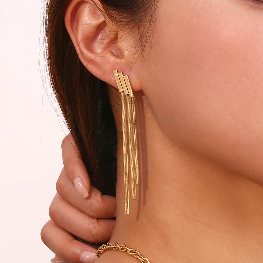 La.Muses – Cascade d’Or Earrings 18K