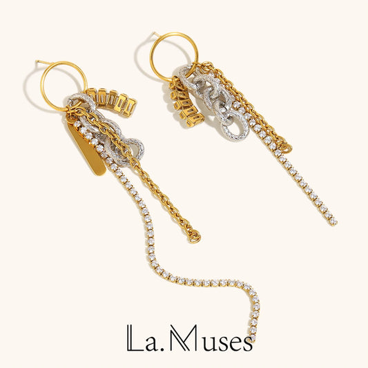 La.Muses – Zircon Tassel Glow 18K