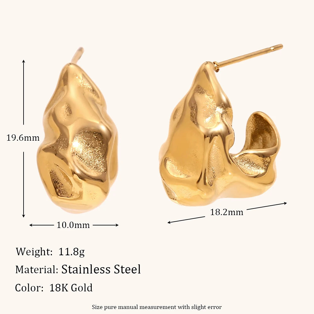 La.Muses – Hook Bold Earrings 18K