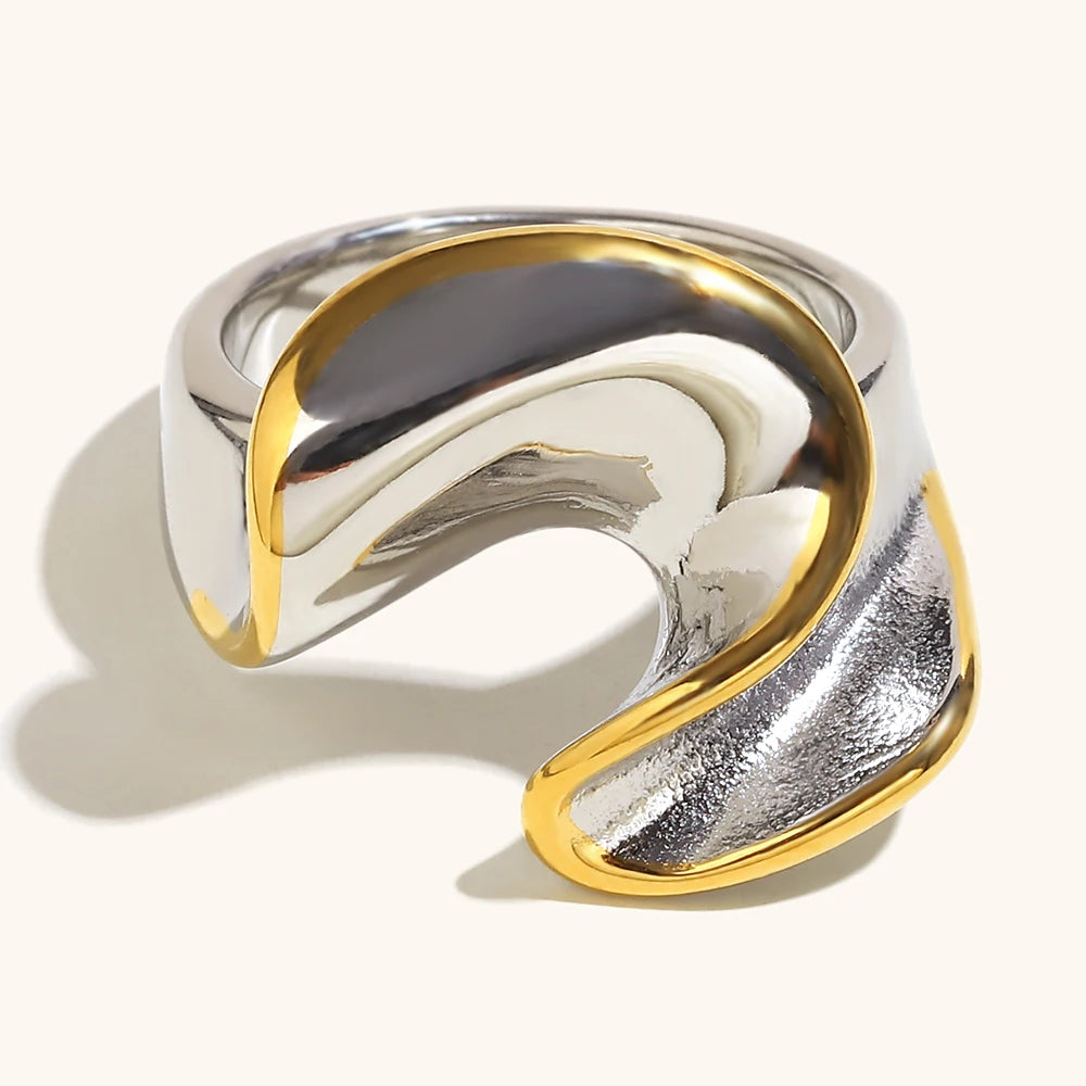 La.Muses – Bague Dual Twist 18K