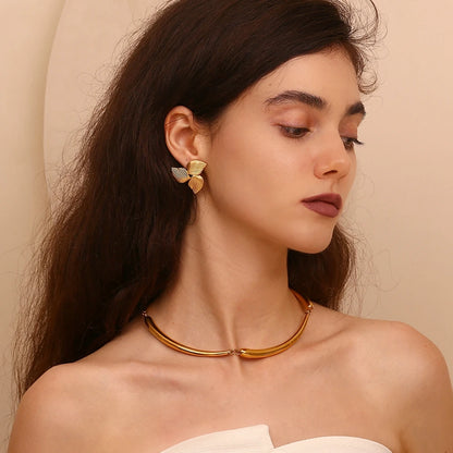 La.Muses – Punk Bamboo Necklace 18K