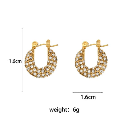 La.Muses – Eternal Shine Hoops Earrings 18K